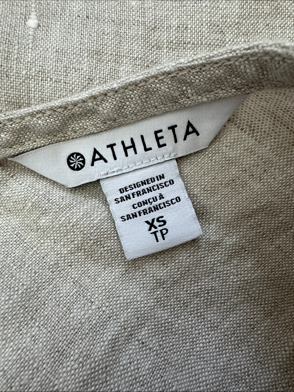 NWT Athleta Retreat Linen Romper - Picture 7 of 8